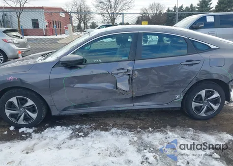 2020 Honda Civic Lx из США, поврежденный, VIN 19XFC2F69LE028125